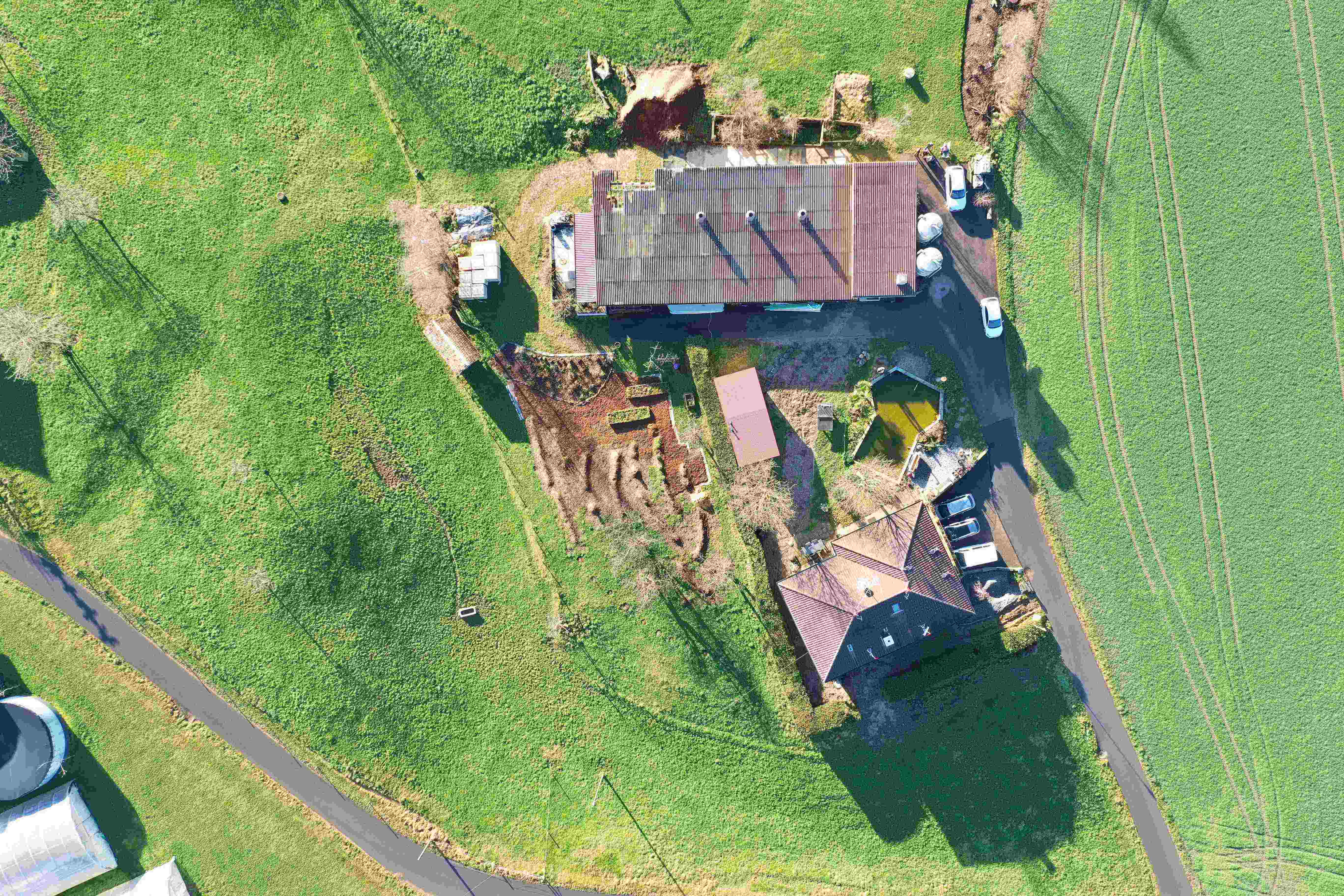 Grundstück von Oben